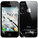 iPhone 4 Οθόνης LCD και πίσω όψη